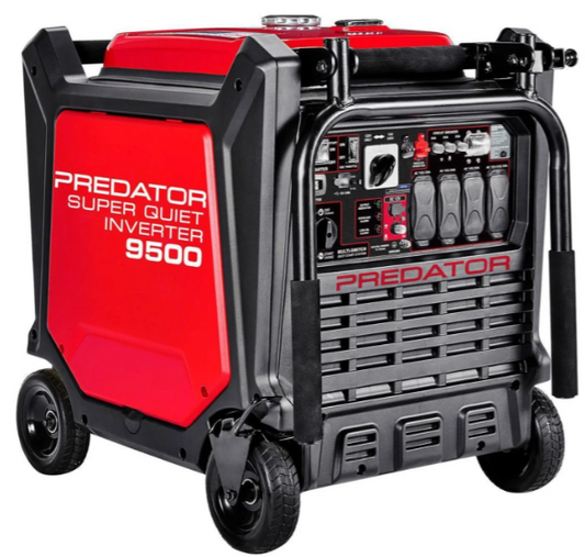 PREDATOR 9500 WATT SUPER QUIET INVERTER GENERATOR WITH CO SECURE TECHNOLOGY